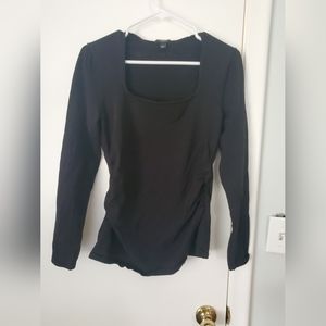 Ann Taylor black rouched top